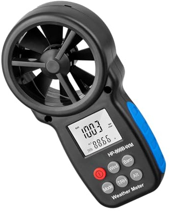 Digital Anemometer with Backlight Display High Resolution Speed Tester Weather Resistant for Engineering Projects