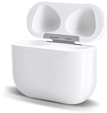 Custodia di ricarica wireless per AirPods 3, ricarica wireless con Bluetooth Pairing & Sync Buttonl,batteria 620 mAh, porta L, solo custodia