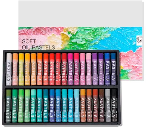 sukevitor Ölpastellkreide 36er Set, Softpastellkreide lebendige Ölkreiden für Kunstmalerei und Zeichnen, Mischen, Schichten, Ideal für Künstler, Hobbymaler