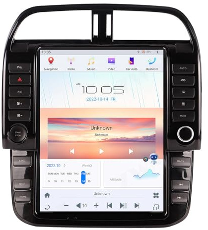 Reproductor multimedia con pantalla táctil Android 15 para Jaguar F-PACE (2016-2019) - 12.1 pulgadas, Carplay inalámbrico, navegación GPS, receptor FM, Bluetooth, 5G, WiFi