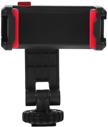 GRIRIW Phone Tripod Mount with Hot Shoe and Rotation Phone Clamp for DSLR Cameras and Smartphones Compatible with Standard Tripods and Camera Hot Shoe Ports for Photography and Live