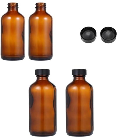 Abaodam 2 STÜCK Braunglas Sprühflaschen mit Handdruck Nachfüllbare Sprühflasche für Haare Pflanzenbewässerung und Haushaltsreinigung Leichter Tragbarer Glaszerstäuber für Friseure und