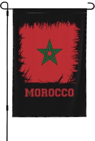 Maroc Vintage Marocain Drapeau De Jardin Suspendre Drapeau De Cour Durable Drapeaux De Jardin Pour Plage Toutes Les Saisons Vacances 30X45cm