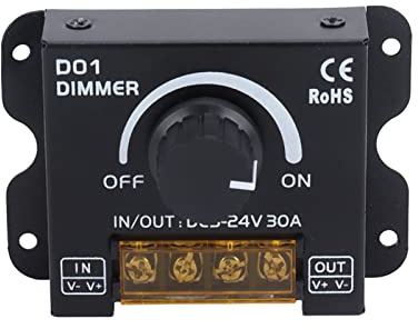 XUMIUZIY Controlador de Atenuación de Luz LED de 14 Teclas, Atenuador de Perilla Inalámbrico para Tiras de DC5V-24V con Control Remoto