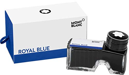 Montblanc Tintenfass Royal Blue 105192 – Hochwertige Tinte in Königsblau im Tintenglas 60ml