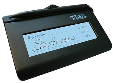 Topaz SignatureGem T-L462-HSB-R LCD 1x5 USB Signature Capture Pad