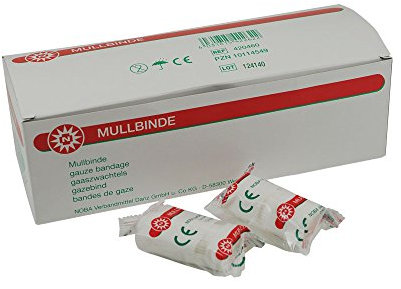 Noba Bandes de Gaze Bandages dans film, binde Association, emballage individuel, Taille au choix