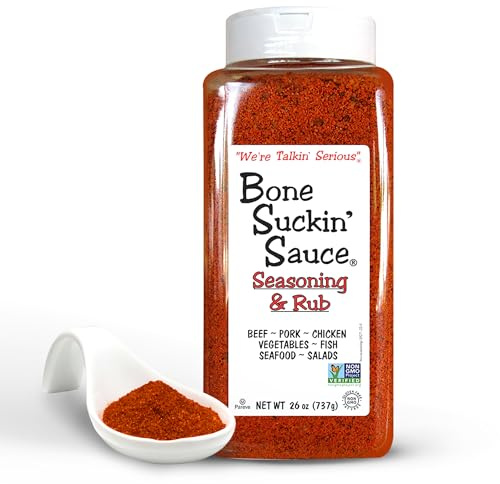 Bone Suckin' Sauce Bulk Seasoning & Rub - Brown Sugar, Garlic, Onion, Spices - Non-GMO, Gluten-Free, Fat-Free, Kosher, Pareve, No MSG (1 Pack, Original)