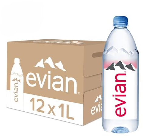Evian Still Mineral Water,12x1L