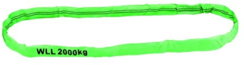 Imbracatura rotonda, WLL 2000 kg, verde, lunghezza 3 m, circonferenza 6 m