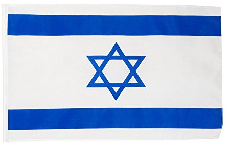 Flaggenfritze Fahne mit Hohlsaum Israel 30 x 45 cm - flexibel dekorieren, ergänzen und Flagge zeigen
