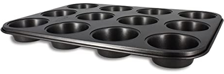 MENASTYL - Plaque à 12 muffins amandine en acier carbone anti-adhésif - 6020747