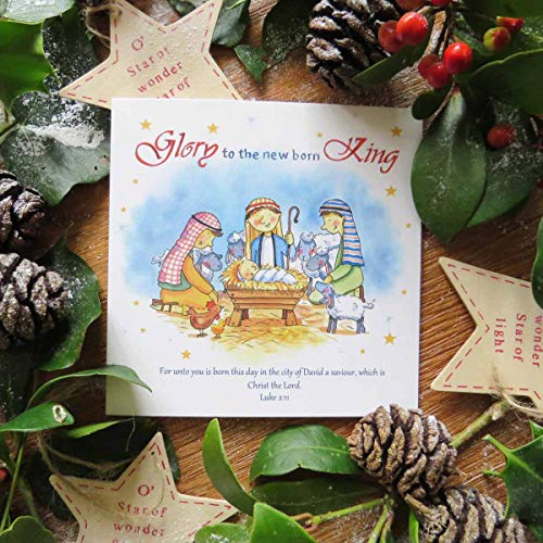 Christliche Weihnachtskarten, Motiv: Glory to the New Born King