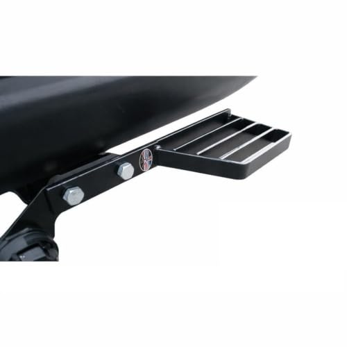 Heavy duty towstep towbar mounted single rear step van, 4x4 in black