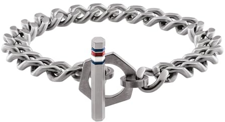 Tommy Hilfiger Smycken herr armband rostfritt stål, 21 centimeters, Rostfritt stål