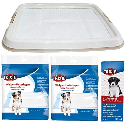 Schecker Stubenrein Welpentoilette Plus Löseplatzmarkierer Plus 14 Unterlagen EIN besonders praktisches Hilfsmittel bei der Welpenerziehung
