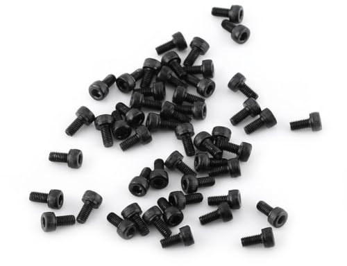 M3 Schrauben Set Schwarz Innensechskantschrauben 12,9 Grad Verbindungselement aus legiertem Kohlenstoffstahl Reparaturwerkzeugzubehör (M3*6mm 50 Stück)