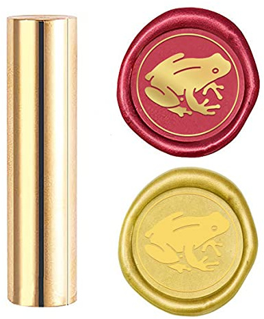 craspire Wachs Siegel Stempel Frosch Versiegelung Wachs Stempel 15mm Mini Messing Versiegelungsstempel Säule Versiegelungswachs Für Hochzeitseinladung Umschlag Verschönerung Dekoration Karte