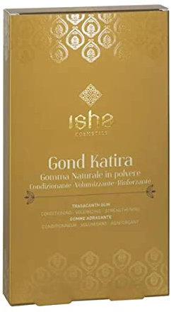 ISHA cosmetics-Gond Katira-Gomma adragante naturale in polvere- volumizzante-condizionante-rinforzante-Prodotto per styling naturale-testato dermatologicamente e al nichel-100g