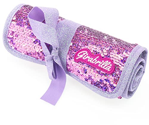 Girabrilla 19013, Nice Group Astuccio Puffer da Scuola per Bambine e Ragazze, Effetto Piumino, Colore Lilla, Taglia Unica