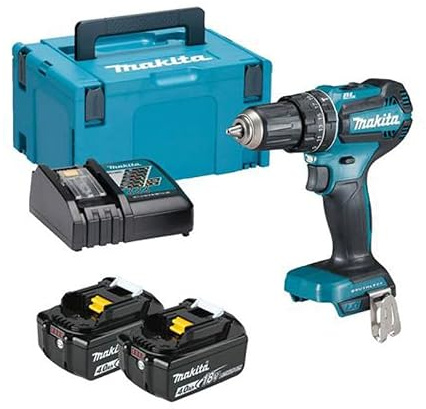 Perceuse à percussion 18V LXT (2x4.0 Ah) en MAKPAC - MAKITA DHP485RMJ