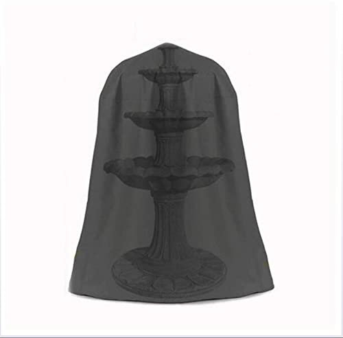 Ecoodisk Housse de Fontaine, 210D Oxford Housse de Protection imperméable et Anti-poussière pour Statue de Fontaine de Jardin extérieur en Saison de Pluie et de Neige