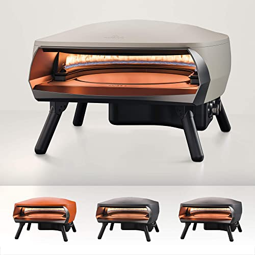 Witt ETNA Rotante Four à Pizza Primé avec Pierre Rotative à 360 Degrés et Brûleur d'Appoint - Four à Gaz d'Extérieur Cuisant en Moins d'Une Minute