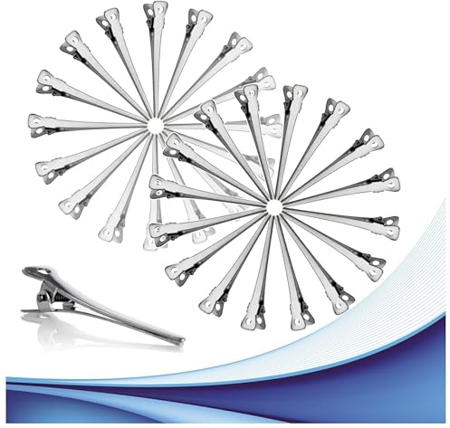 Becchi di Cicogna 48 pz - Fermagli di nuova generazione per capelli a becco d'anatra, Clip per capelli in metallo pinze adatte allo styling dei capelli. Mollette Hair Clip