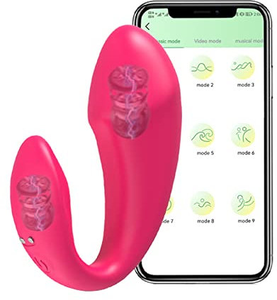 LYAMais App Bluetooth G-Punkt Vibration Doppel Vibro Ei Vibratoren Für Sie Klitoris Stimulator und Leise Und Stark Fernsteuerung Paar Vibrator Für Frauen