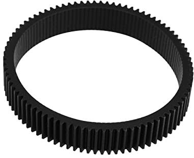 SG Store Anello di messa a fuoco senza cuciture per obiettivo di diametro 67-74 mm Follow Focus Ring Standard 0.8 Mod Rotazione a 360 ° Messa a fuoco Accessori per obiettivo videocamera Nero