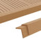 INLIFE WPC 45021 - Listelli angolari per terrazze, 5 pezzi, 170 cm, colore teak, 5,86 kg