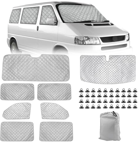 Sonnenschutz Auto Frontscheibe Ersatz für VW T4 LWB, 8PCS Thermomatte