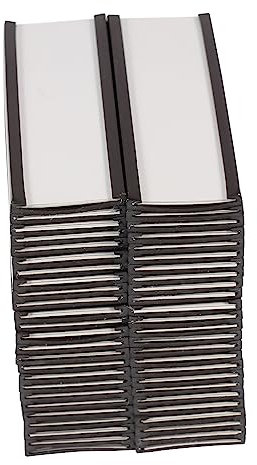 MAGICLULU 50stücke Magnetischer Etikettenhalter Clip Typ Für Marktpreisanzeigen Produktschilder Und Lagerregaletiketten Aus Hochwertigem Material Installieren Verwenden