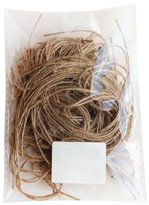 Wisafory 500pcs Juteschnur 25cm Natur Jutegarn Schnur Kordel Hanfseil Bastelschnur Dekokordel Paketschnur Naturfaser Juteschnur für DIY Handwerk Anhänger Etiketten Craft Tags 1mm