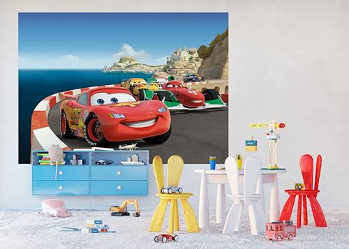 Disney Cars Kinderzimmer Fototapete, von AG Design 252 x 182 cm | 4 teile | AFTDXL 0986