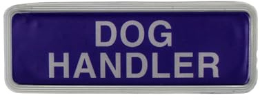 L-MAX Reflektierendes Hundeabzeichen mit Klettverschluss (nur Haken-Aufnäher) (Blau, klein)