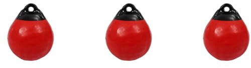 Uhidka 3X Schwer Lastung PVC Boot Ball Runde Boje Dock Stoßstange Ball Aufblasbarer Schutz Marine Boje Rot