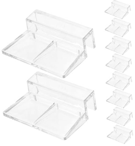 BESPORTBLE Aquarium Deckel 6mm Clips Robuste Acryl Konstruktion für Aquarium Deckel Unterstützung