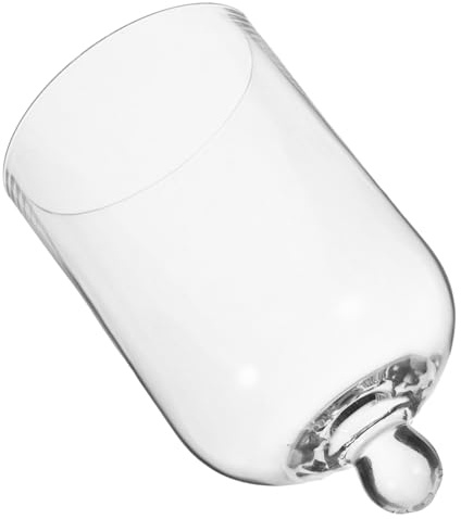 BUGUUYO Cloche Verre Transparent avec Support pour Fleurs Préservées Figurines Et Décorations Idéale pour Maison Événements
