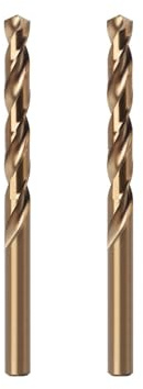 Misuyue Juego de brocas de cobalto al 8 %, brocas de metal de 5,2 mm, broca helicoidal de carburo HSS M42 para metal, acero inoxidable, aluminio duro, brocas para madera (2 piezas)