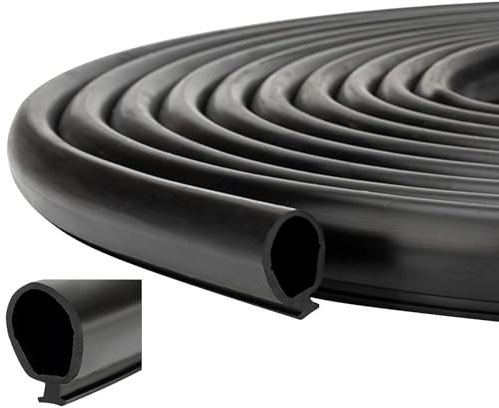 Inscrip Wohnmobil Sekundär Schiebedichtung, Wohnmobil-Gummidichtung, Universal Autotür Türdichtung Gummidichtung, Ersatz für Wohnmobil, Anhänger, Slideout-System, #018-338-BLK, Schwarz (10M)
