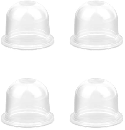 LICQIC 4 Pcs Primer Bulb Carburetor, Universal Petrol Fuel Primer Bulb, Carburetor Oil Cup Cover for Mower, Blower, Strimmer, Cutter, Hedge Trimmer, Chainsaw (19 mm)