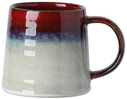 ZPPLD Taza de café de cerámica grande, 450ml taza de porcelana XXL, taza de cerámica con degradado, taza de café de porcelana, taza grande, taza de té con asa para oficina y hogar