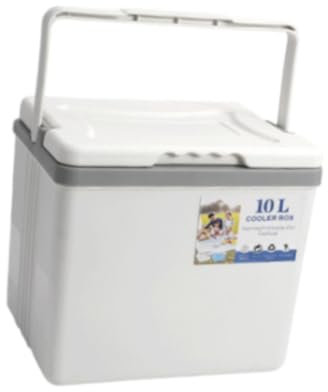 Fenteer Kühlbox, für Gefrorene/warme Speisen, auslaufsichere, tragbare Kühlbox mit Isolierung zum Grillen, Camping, Outdoor, Angeln, Bootfahren, 10l