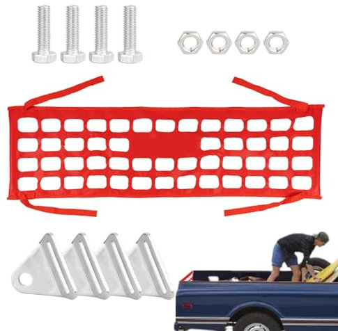 Auto Frachtnetz - Kofferraumorganisatoren und Lagernetz, Gepäckschutznetz | 121 x 38,6 cm Außenzubehör Automobil elastische Kofferraum -Kofferraum, Hochleistungsdehnbares Nylonspeichernetz Netz