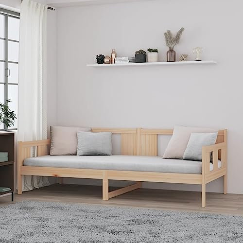 LAPOOH Tagesbett Massivholz Kiefer 90x190 cm, Schlafsofa, Daybed, Bettsofa, Sofa Bed, Sofabett, Schlafcouch, Jugendbett, Bettgestell, Bettcouch - 820277