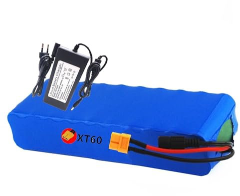 E-Bike Pedelec Akku 36V 10Ah Ebike Battery Pack Rechargeable Li-Ion Battery Eingebauter BMS Wasserdichter PVC-Akku Mit Ladegerät XT60/T XT60 Plug,36V 10Ah