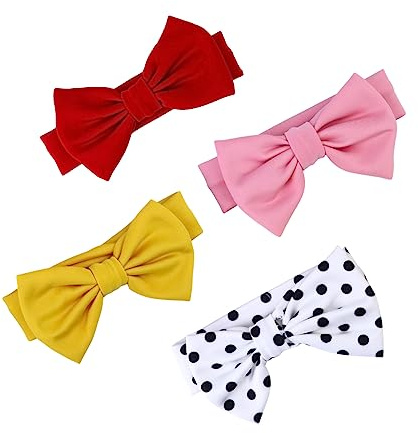 YARNOW 4stücke Haarbänder Mit Schleife Für Junge Mädchen Und Kleinkinder Bezaubernde Stirnbänder Aus Spitze Haarschmuck Für Mädchen Und Neugeborene Haaraccessoires Für