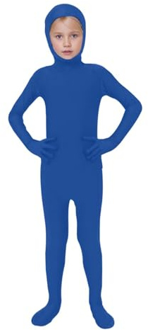 Déguisement seconde peau noir pour fille et garçon Originaux et Drôle - Déguisement pour Enfant et accessoires pour Halloween, carnaval et fêtes - Noir