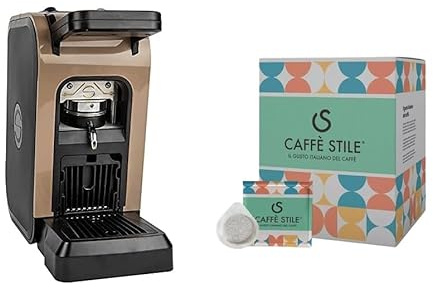 Caffè Stile Macchina Caffè Spinel Ciao Tortora + Confezione 50 cialde omaggio. Macchina da caffè a cialde ESE 44mm